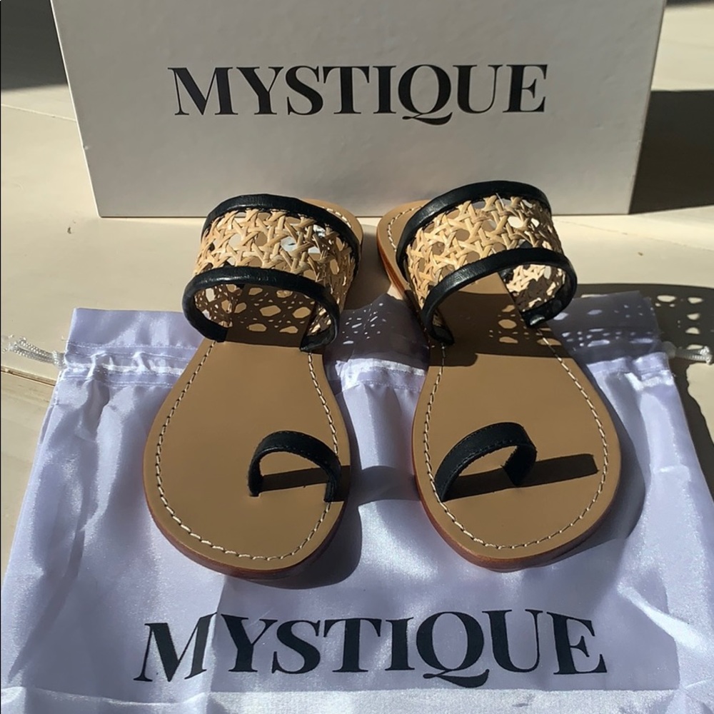 Mystique raffia sandals